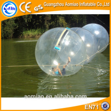 Inflável água caminhando bola aluguel / pé água bola piscina / água válvula de esfera